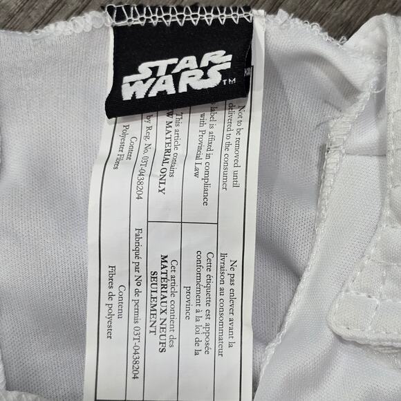 Star Wars Empire Storm Trooper Muscle Shirt Pants & Mask Kid's Halloween Costume - Picture 7 of 13
